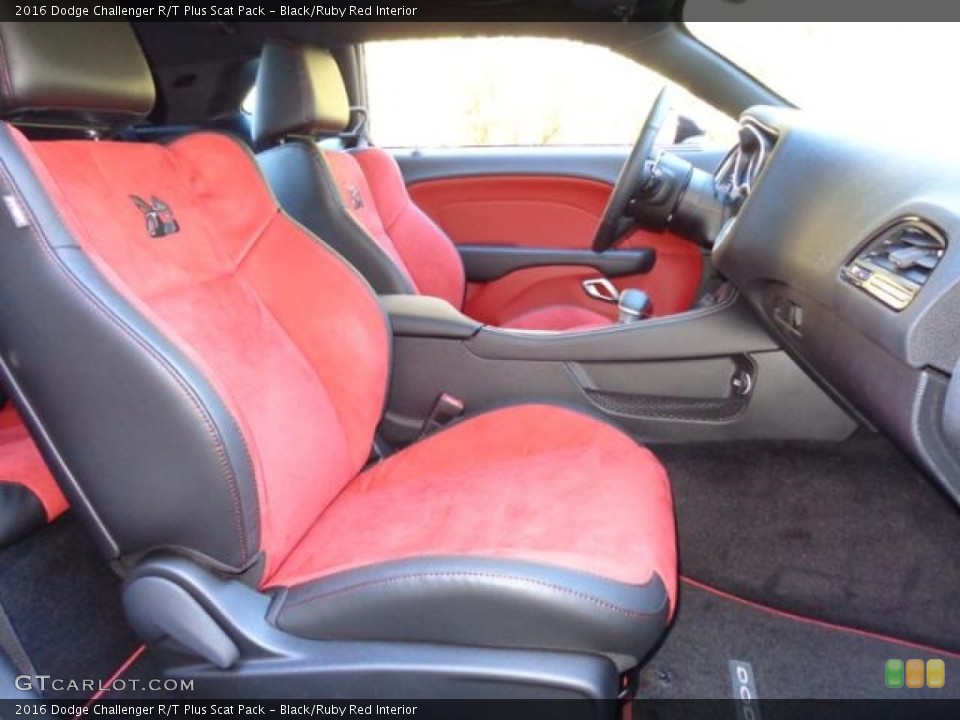 Black/Ruby Red Interior Front Seat for the 2016 Dodge Challenger R/T Plus Scat Pack #111234638