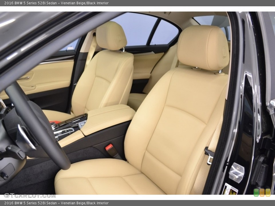 Venetian Beige/Black 2016 BMW 5 Series Interiors