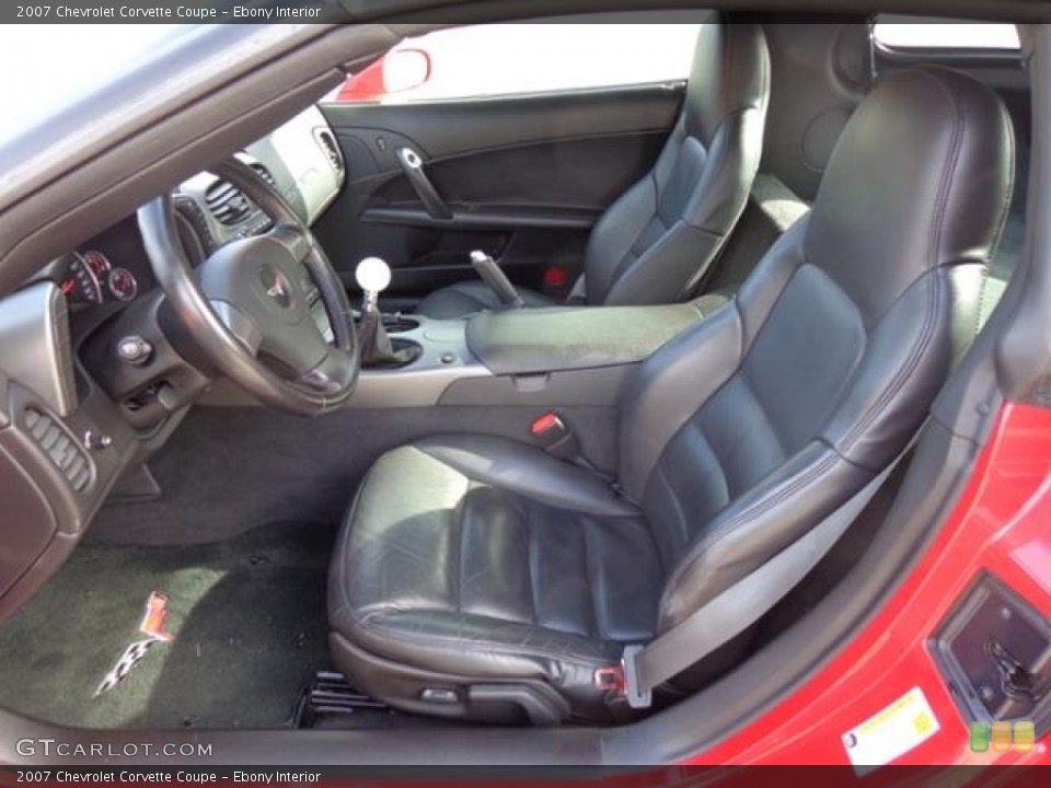 Ebony Interior Photo for the 2007 Chevrolet Corvette Coupe #111265586