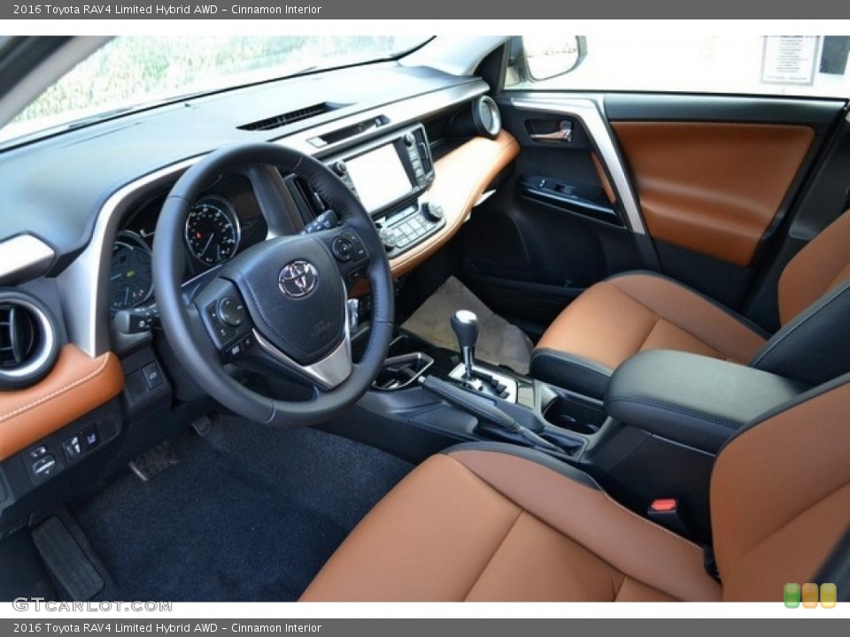 Cinnamon Interior Prime Interior for the 2016 Toyota RAV4 Limited Hybrid AWD #111286459