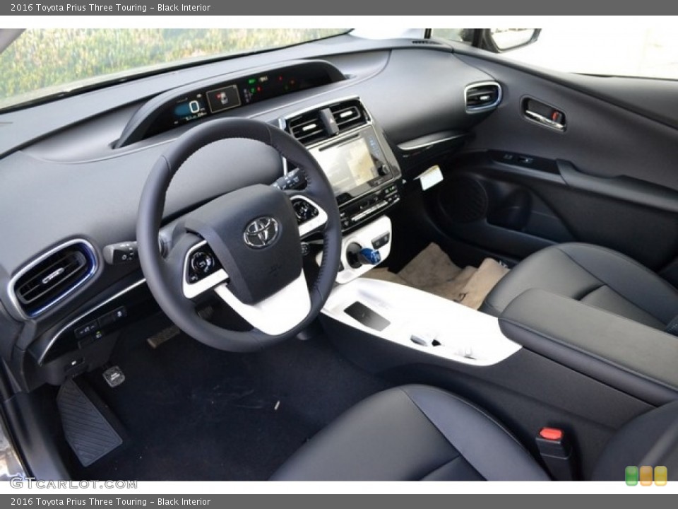 Black Interior Photo for the 2016 Toyota Prius Three Touring #111287767