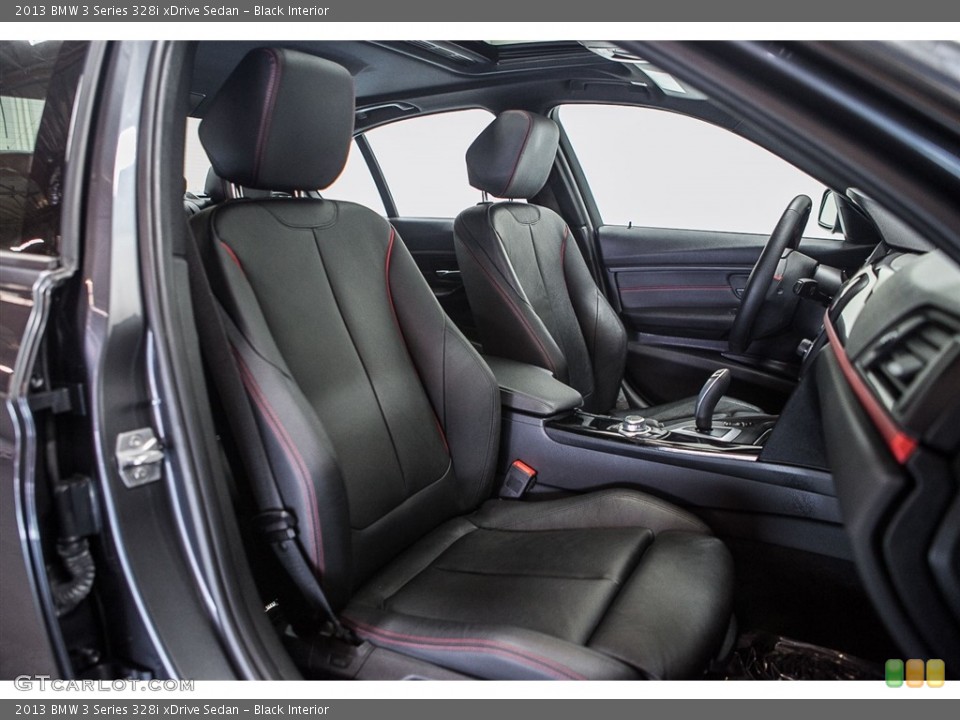 Black Interior Front Seat for the 2013 BMW 3 Series 328i xDrive Sedan #111290845