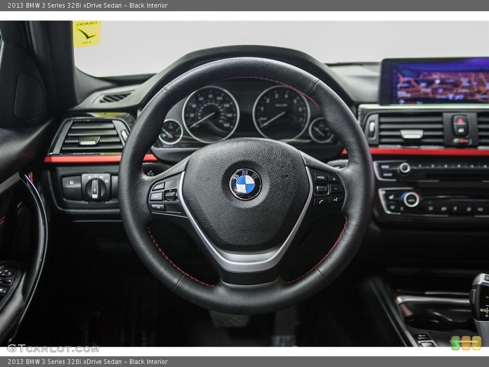 Black Interior Steering Wheel for the 2013 BMW 3 Series 328i xDrive Sedan #111290869