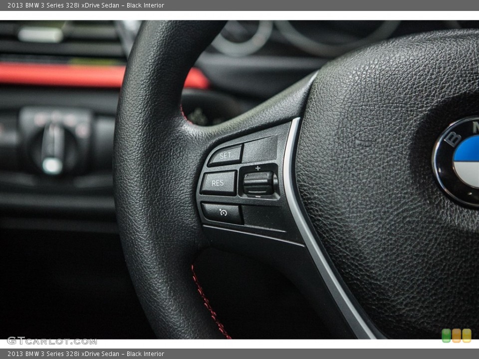 Black Interior Steering Wheel for the 2013 BMW 3 Series 328i xDrive Sedan #111290911