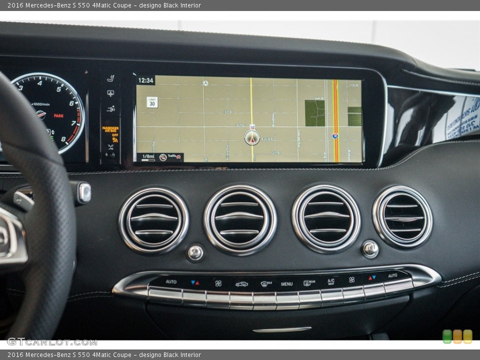 designo Black Interior Navigation for the 2016 Mercedes-Benz S 550 4Matic Coupe #111306701