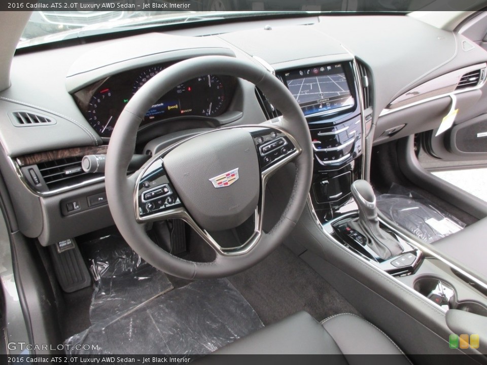 Jet Black Interior Prime Interior for the 2016 Cadillac ATS 2.0T Luxury AWD Sedan #111307658