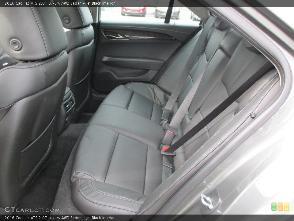 Jet Black Interior Rear Seat for the 2016 Cadillac ATS 2.0T Luxury AWD Sedan #111307700