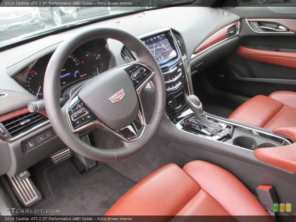 Kona Brown Interior Prime Interior for the 2016 Cadillac ATS 2.0T Performance AWD Sedan #111308006