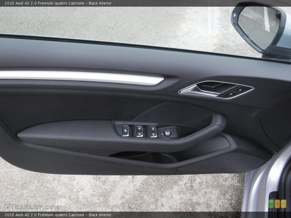 Black Interior Door Panel for the 2016 Audi A3 2.0 Premium quattro Cabriolet #111310949