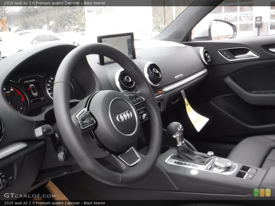Black Interior Dashboard for the 2016 Audi A3 2.0 Premium quattro Cabriolet #111310961