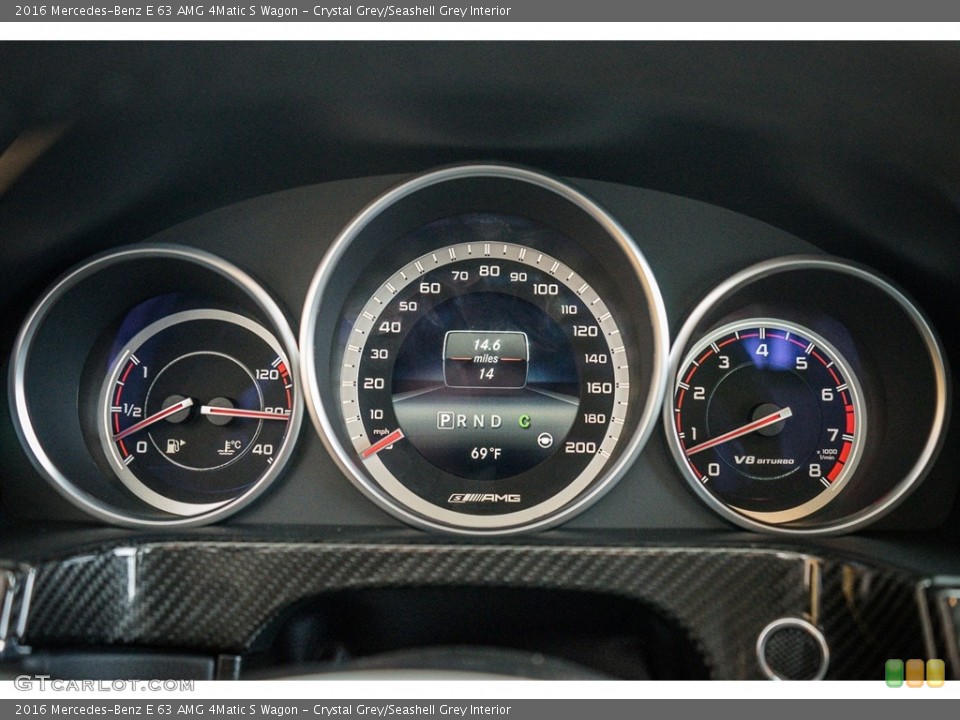 Crystal Grey/Seashell Grey Interior Gauges for the 2016 Mercedes-Benz E 63 AMG 4Matic S Wagon #111314294