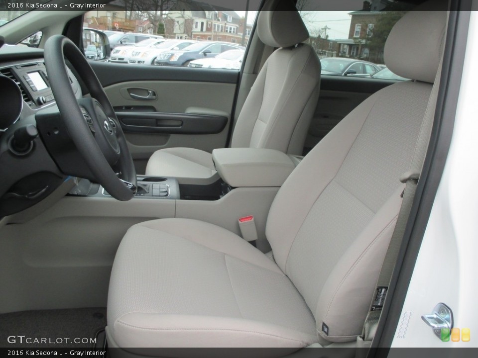 Gray Interior Front Seat for the 2016 Kia Sedona L #111319175