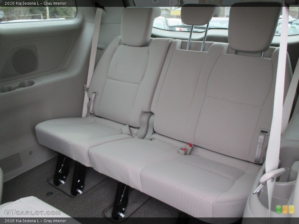 Gray Interior Rear Seat for the 2016 Kia Sedona L #111319217