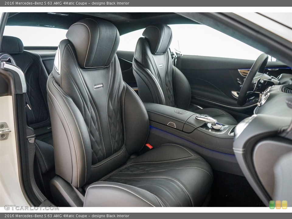 designo Black Interior Front Seat for the 2016 Mercedes-Benz S 63 AMG 4Matic Coupe #111319427