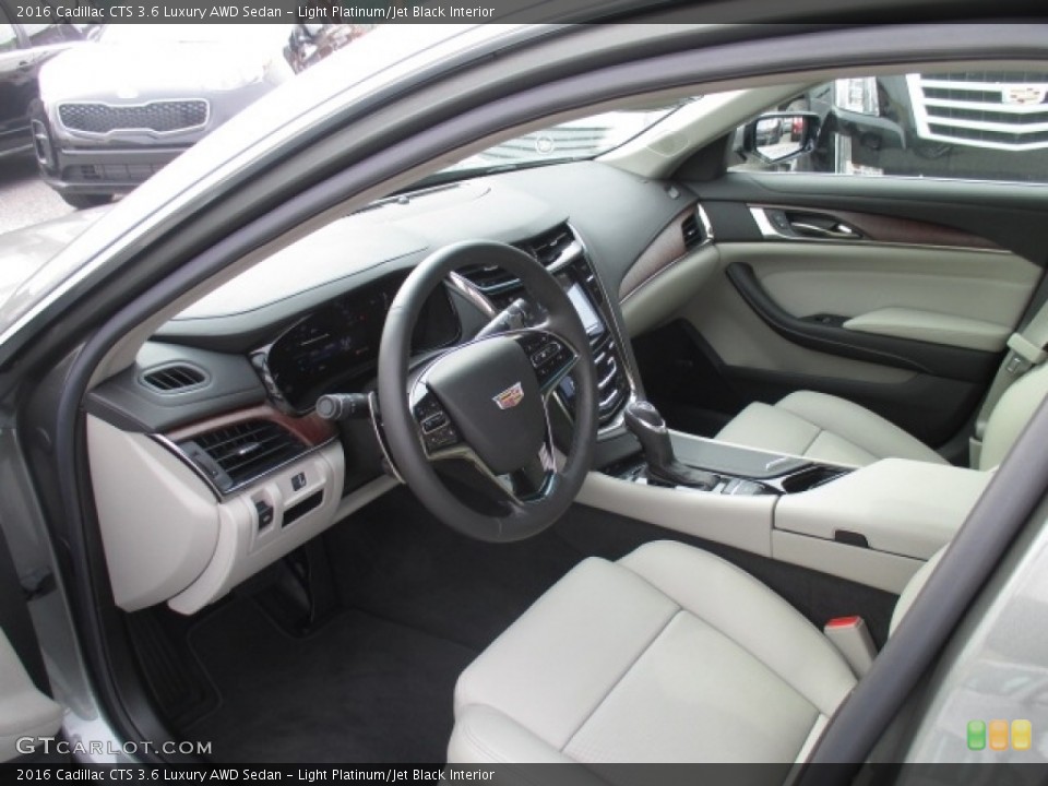 Light Platinum/Jet Black Interior Prime Interior for the 2016 Cadillac CTS 3.6 Luxury AWD Sedan #111320144