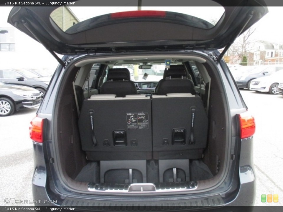 Burgundy Interior Trunk for the 2016 Kia Sedona SXL #111330984