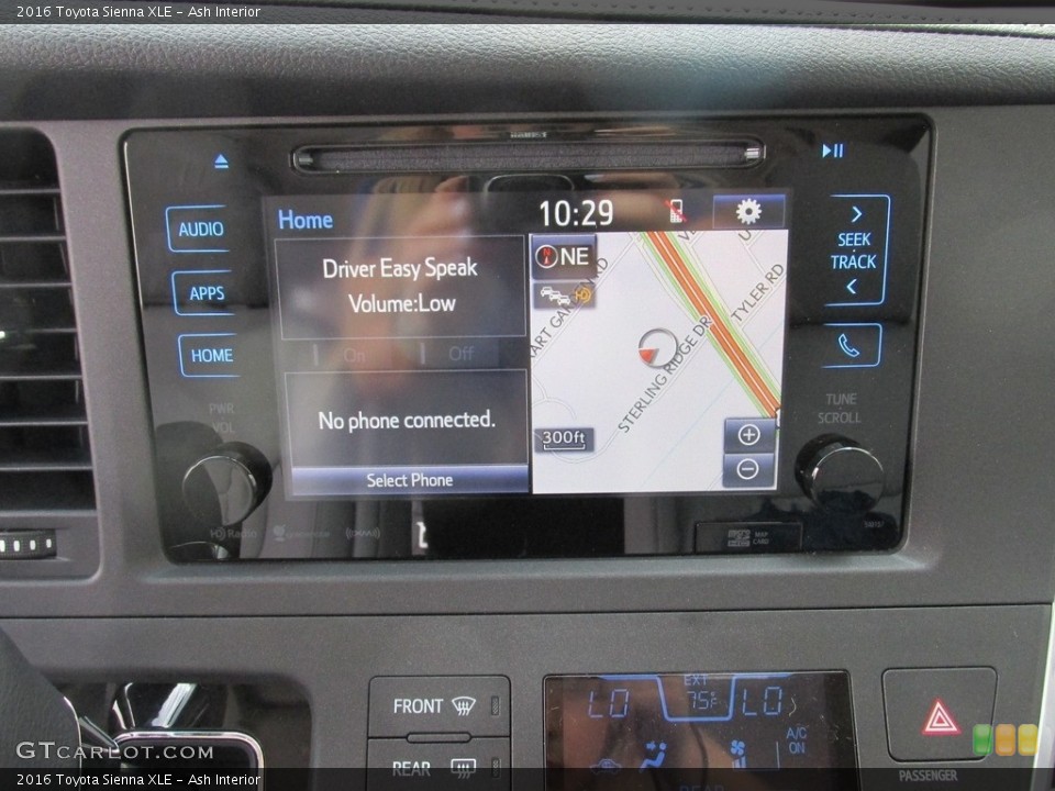 Ash Interior Navigation for the 2016 Toyota Sienna XLE #111343644