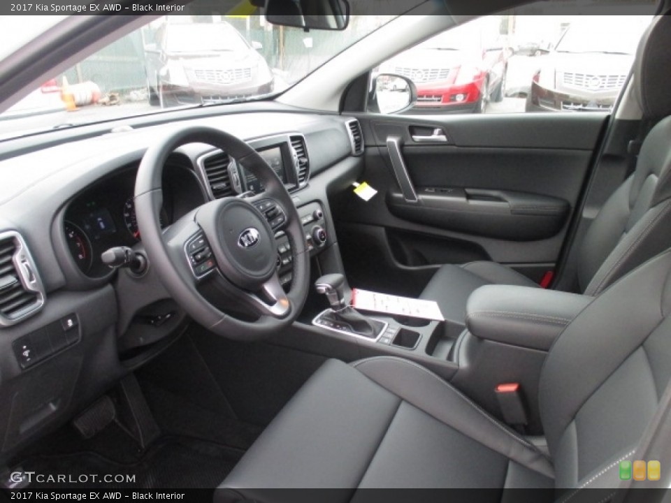 Black Interior Photo for the 2017 Kia Sportage EX AWD #111349077