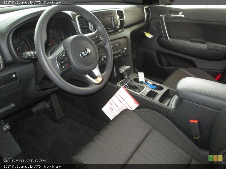 Black Interior Prime Interior for the 2017 Kia Sportage LX AWD #111349179