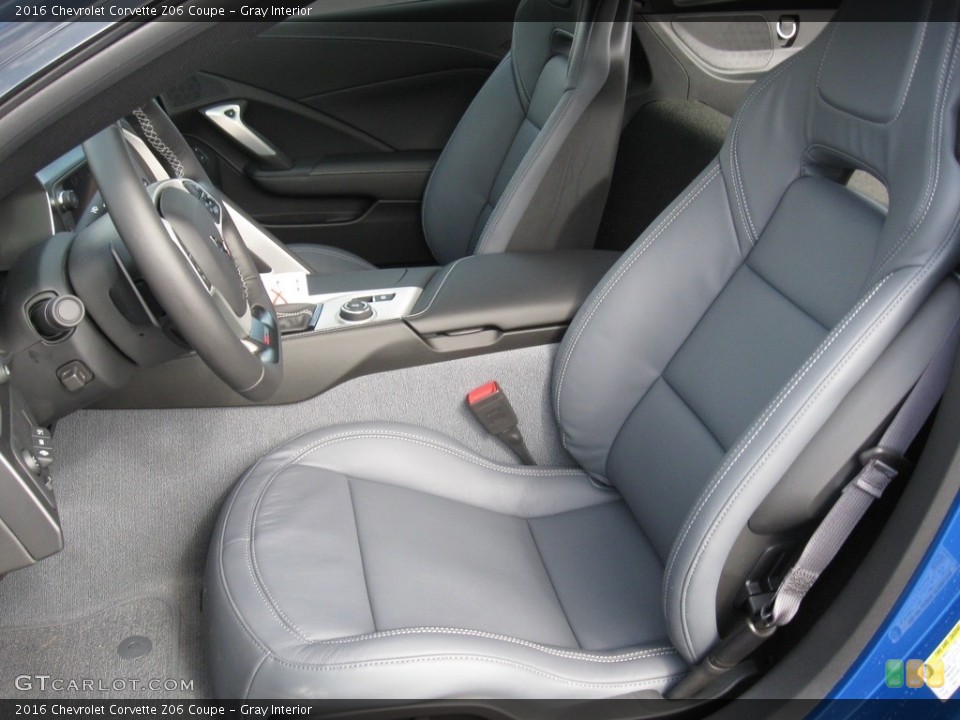 Gray Interior Front Seat for the 2016 Chevrolet Corvette Z06 Coupe #111354778