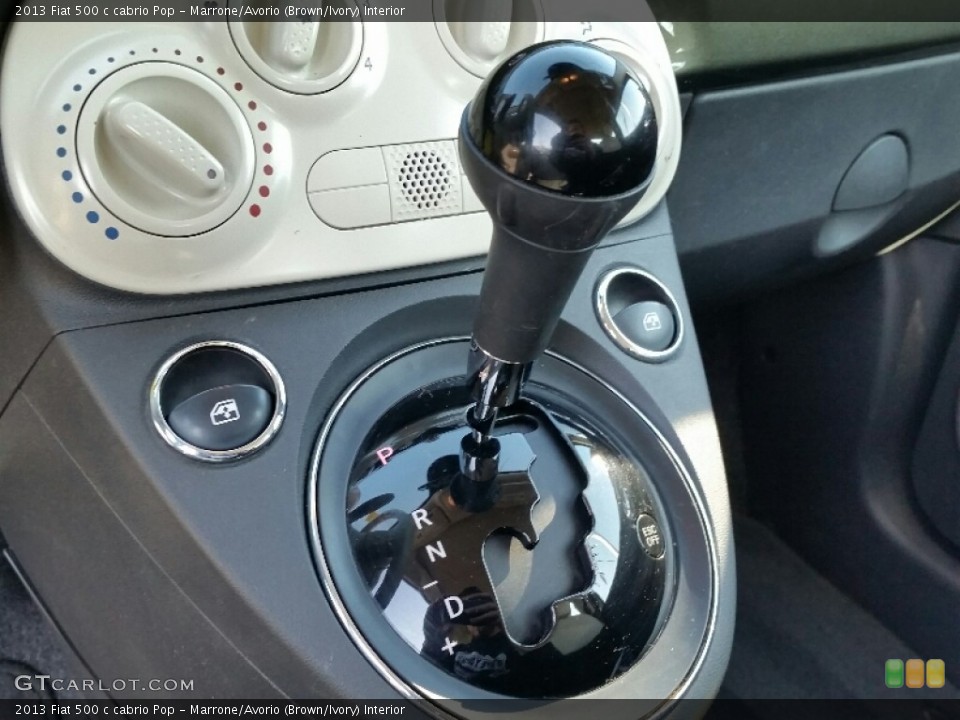 Marrone/Avorio (Brown/Ivory) Interior Transmission for the 2013 Fiat 500 c cabrio Pop #111375043