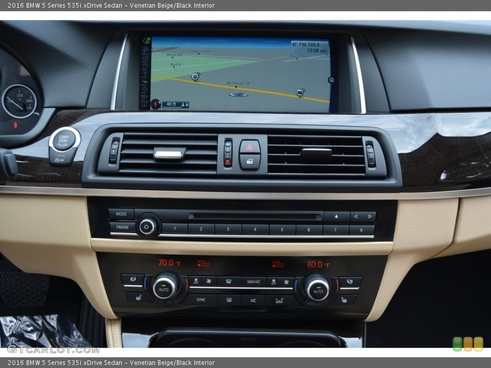 Venetian Beige/Black Interior Controls for the 2016 BMW 5 Series 535i xDrive Sedan #111377440