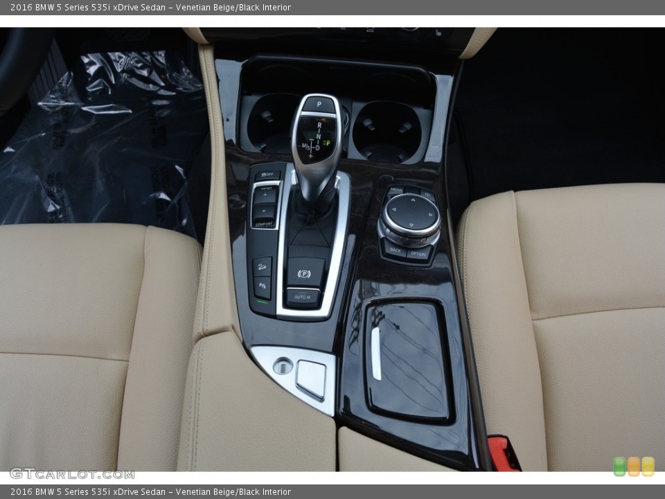 Venetian Beige/Black Interior Transmission for the 2016 BMW 5 Series 535i xDrive Sedan #111377464