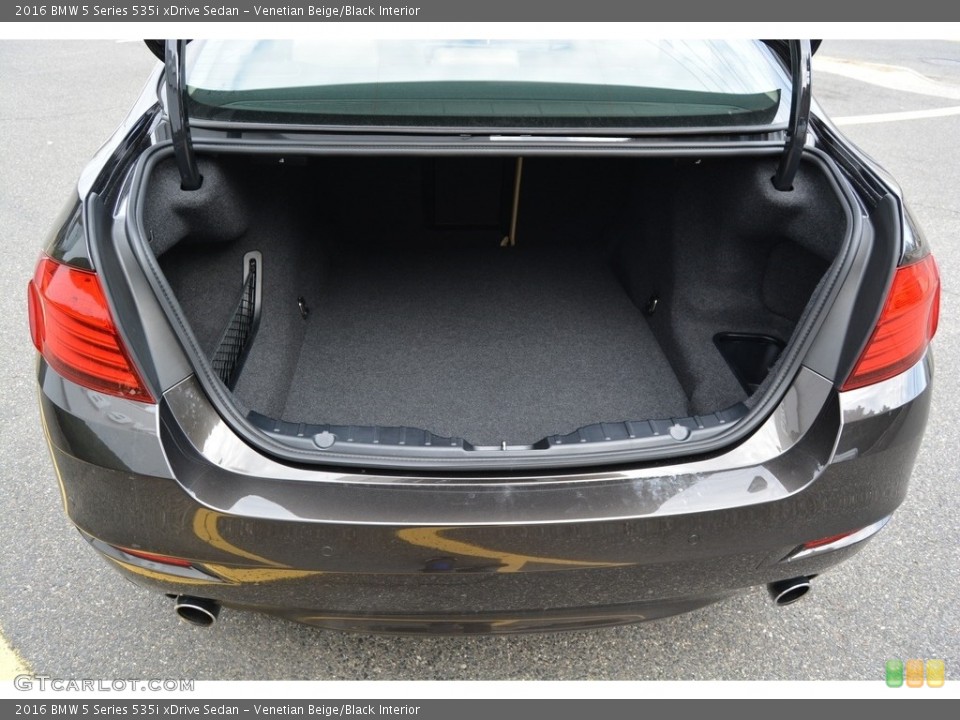Venetian Beige/Black Interior Trunk for the 2016 BMW 5 Series 535i xDrive Sedan #111377602