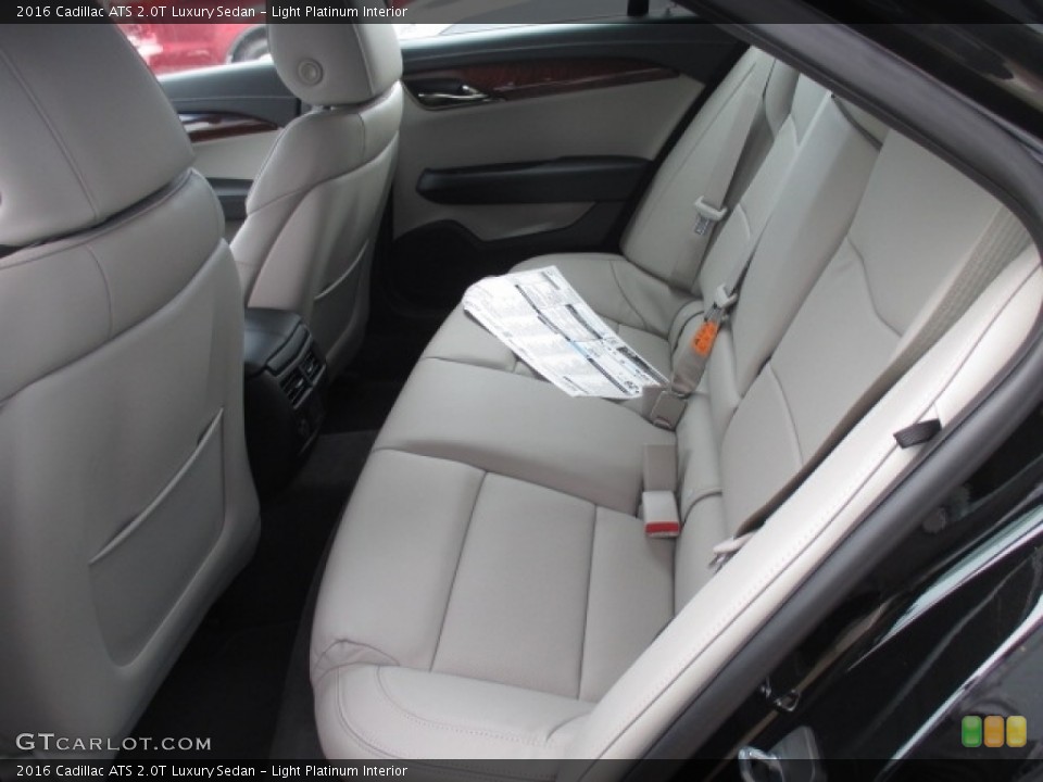 Light Platinum Interior Rear Seat for the 2016 Cadillac ATS 2.0T Luxury Sedan #111388561