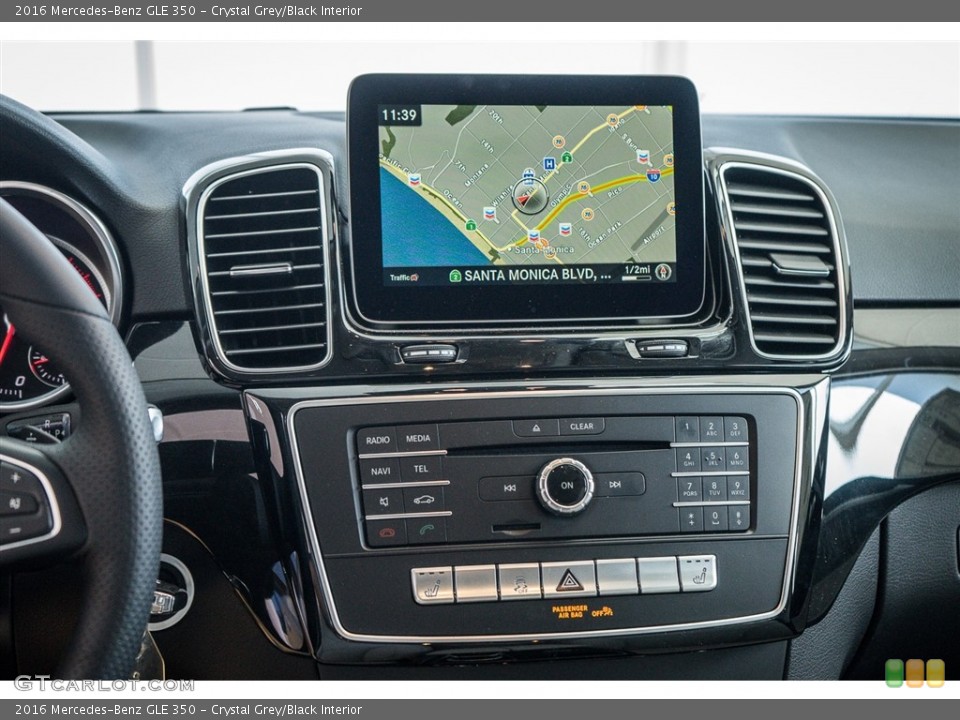 Crystal Grey/Black Interior Navigation for the 2016 Mercedes-Benz GLE 350 #111395338