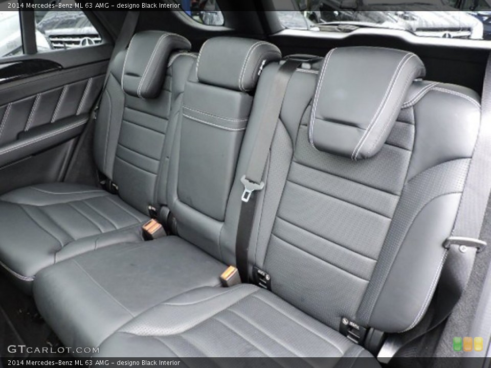 designo Black Interior Rear Seat for the 2014 Mercedes-Benz ML 63 AMG #111395845