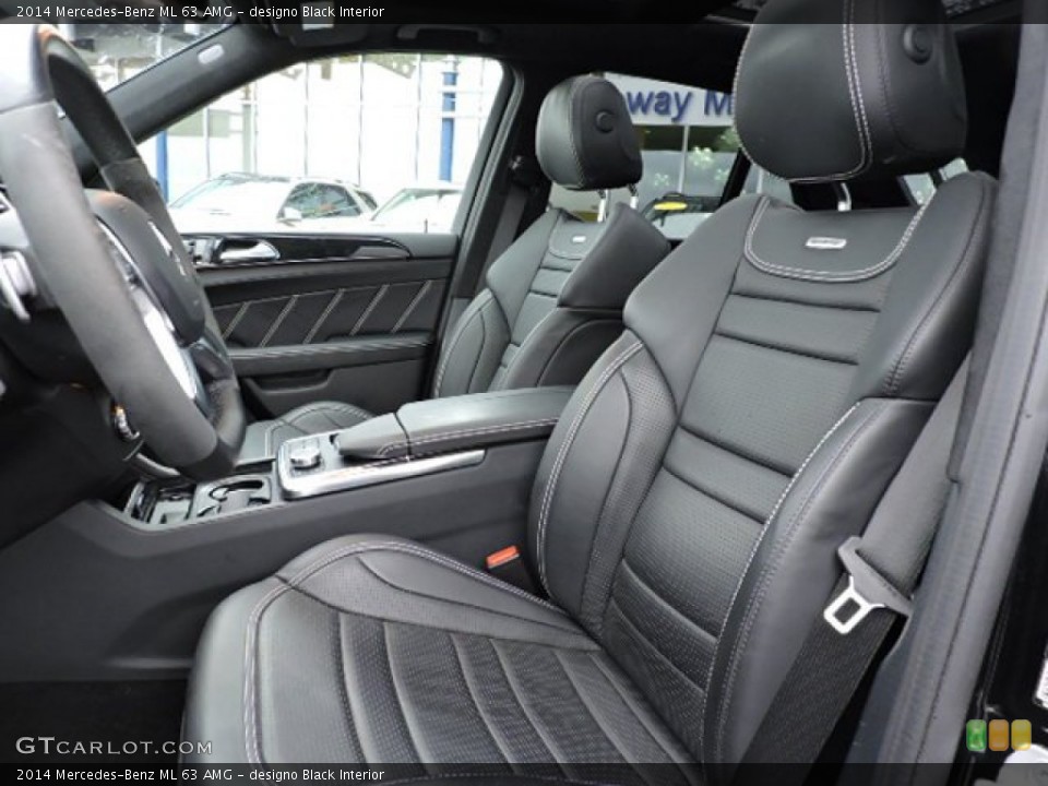 designo Black 2014 Mercedes-Benz ML Interiors