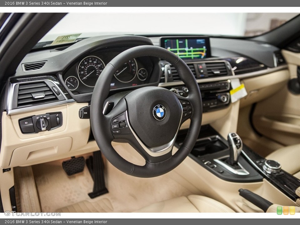 Venetian Beige Interior Prime Interior for the 2016 BMW 3 Series 340i Sedan #111404497