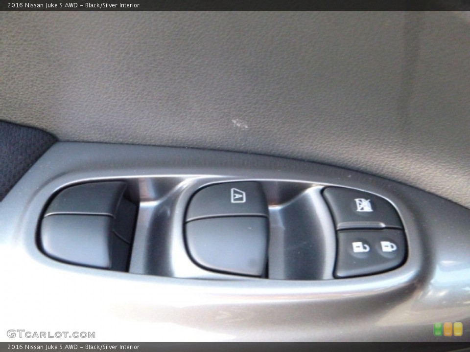 Black/Silver Interior Controls for the 2016 Nissan Juke S AWD #111405662