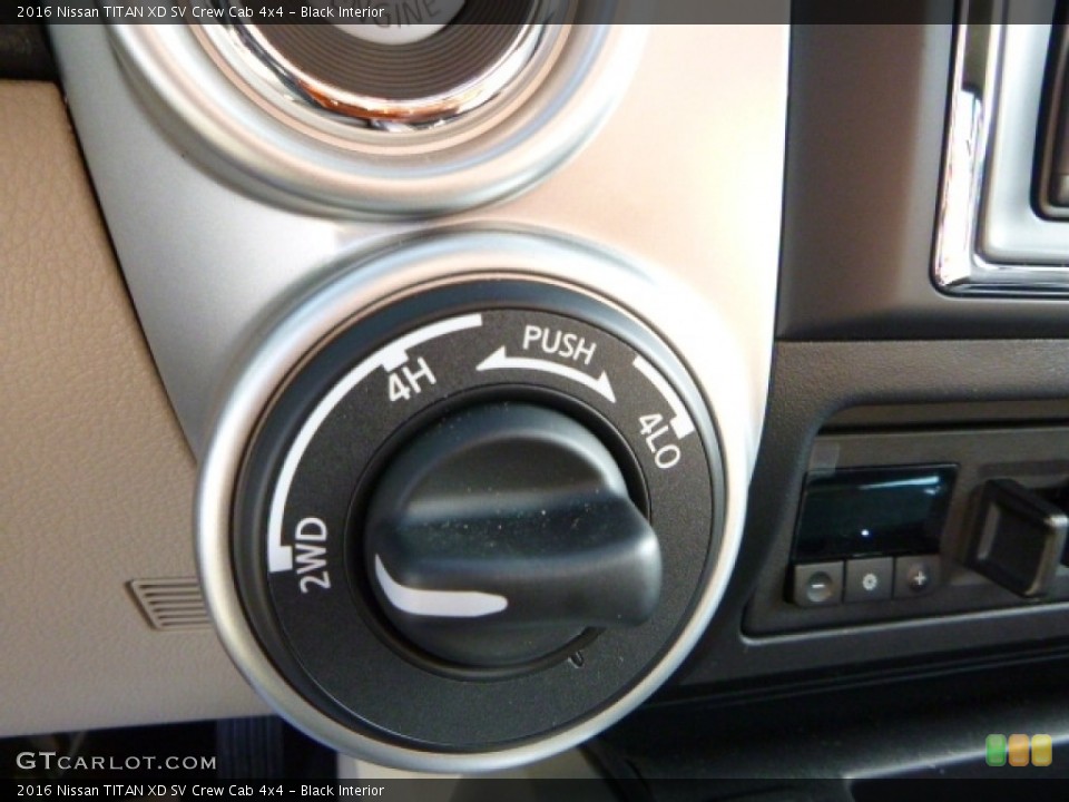 Black Interior Controls for the 2016 Nissan TITAN XD SV Crew Cab 4x4 #111406315