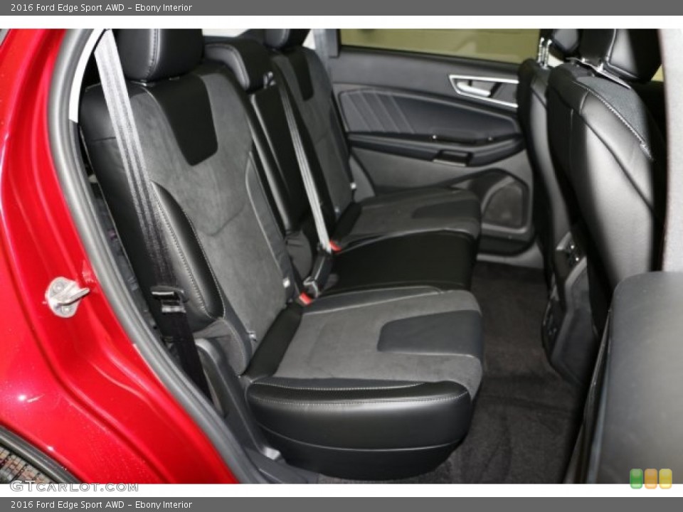 Ebony Interior Rear Seat for the 2016 Ford Edge Sport AWD #111427045