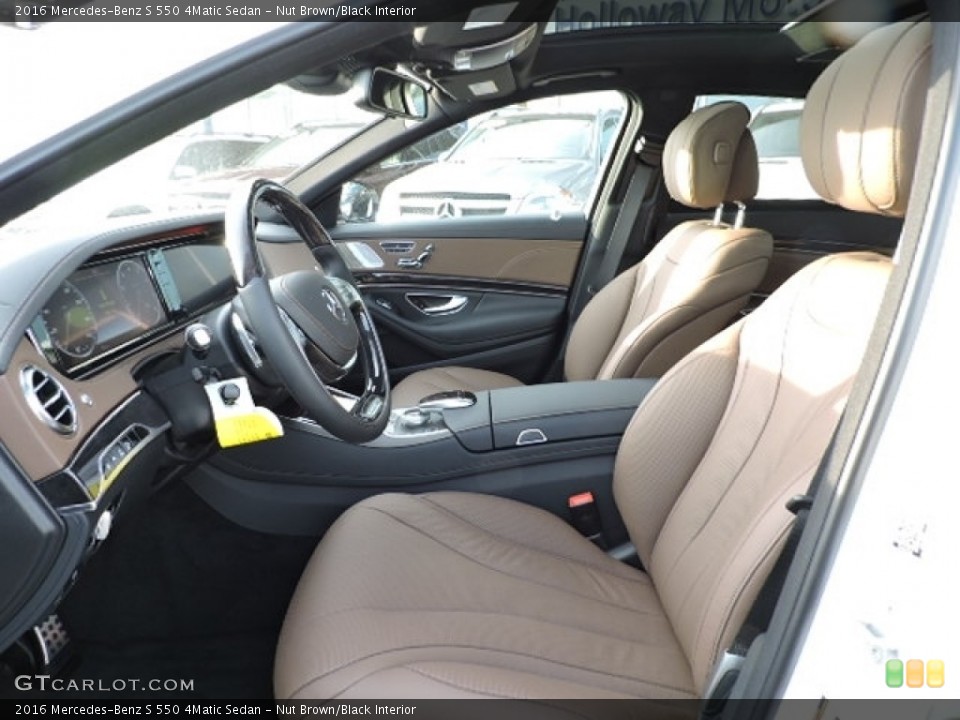 Nut Brown/Black 2016 Mercedes-Benz S Interiors