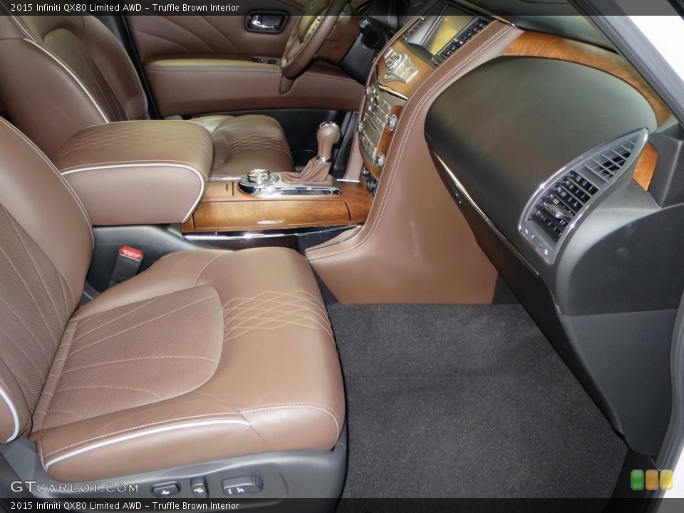Truffle Brown Interior Front Seat for the 2015 Infiniti QX80 Limited AWD #111439378