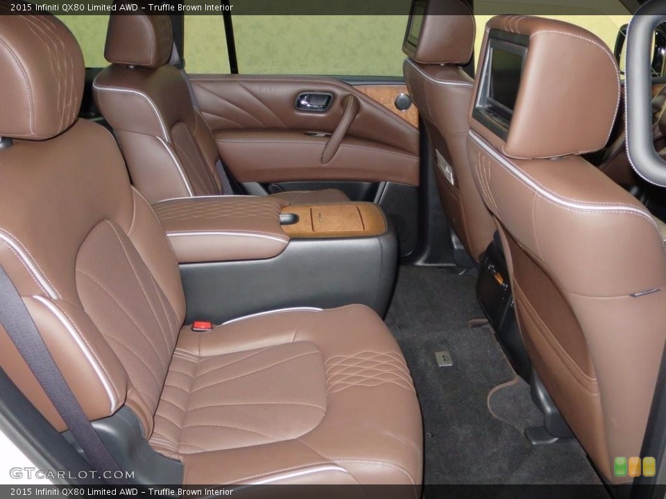 Truffle Brown Interior Rear Seat for the 2015 Infiniti QX80 Limited AWD #111439395