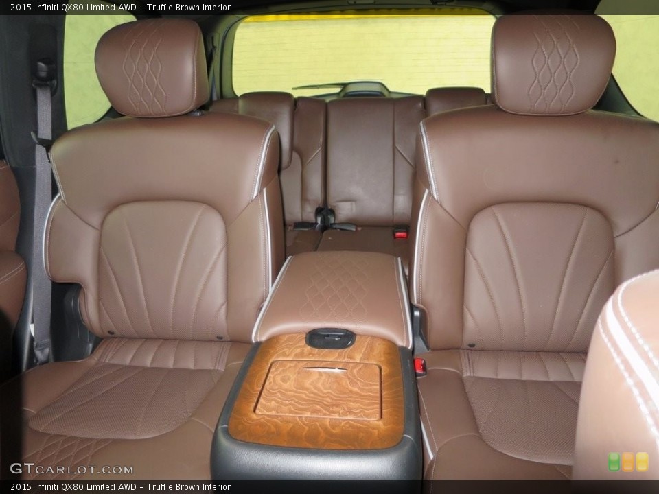 Truffle Brown Interior Rear Seat for the 2015 Infiniti QX80 Limited AWD #111439417