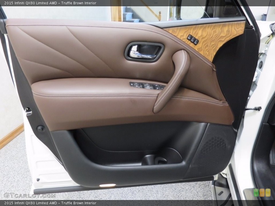 Truffle Brown Interior Door Panel for the 2015 Infiniti QX80 Limited AWD #111439447