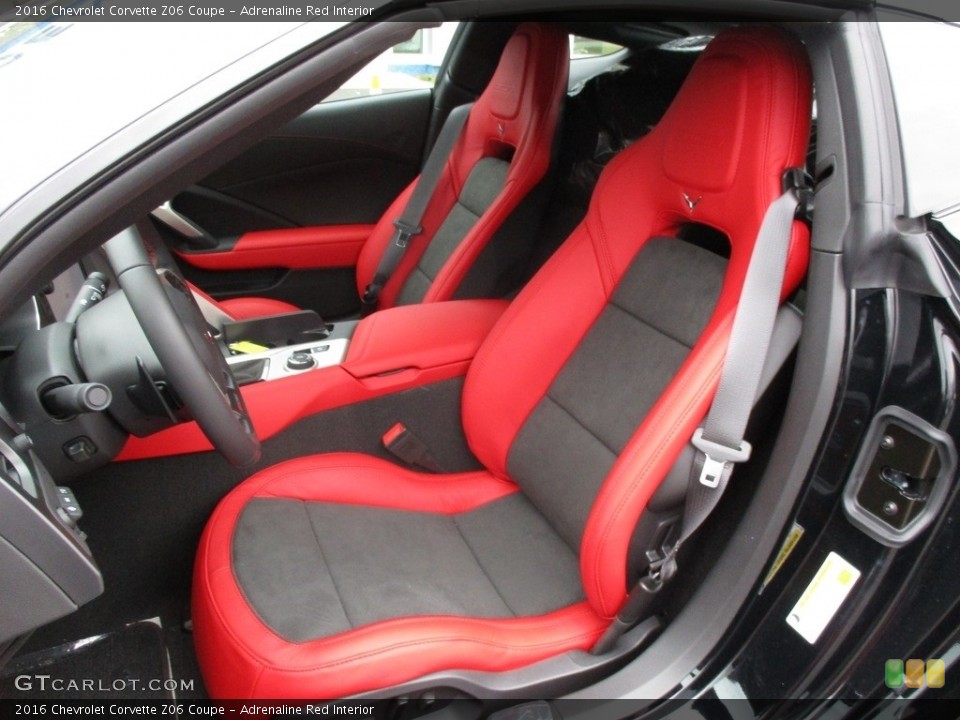 Adrenaline Red Interior Front Seat for the 2016 Chevrolet Corvette Z06 Coupe #111441460