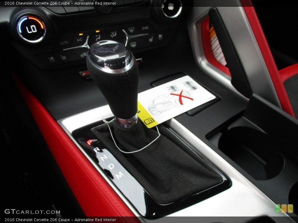 Adrenaline Red Interior Transmission for the 2016 Chevrolet Corvette Z06 Coupe #111441511