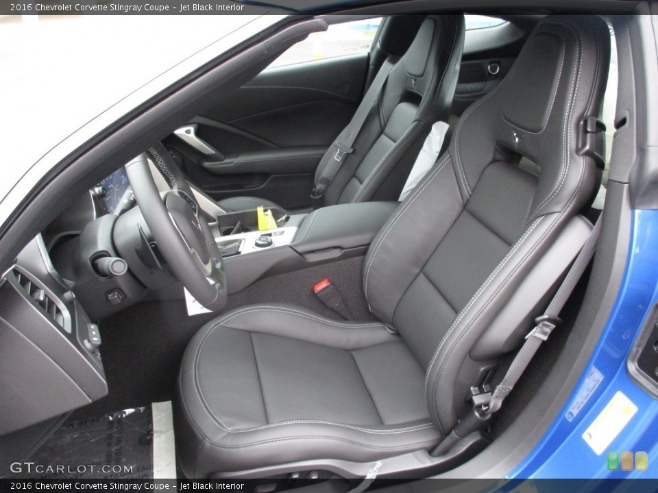 Jet Black Interior Front Seat for the 2016 Chevrolet Corvette Stingray Coupe #111441910