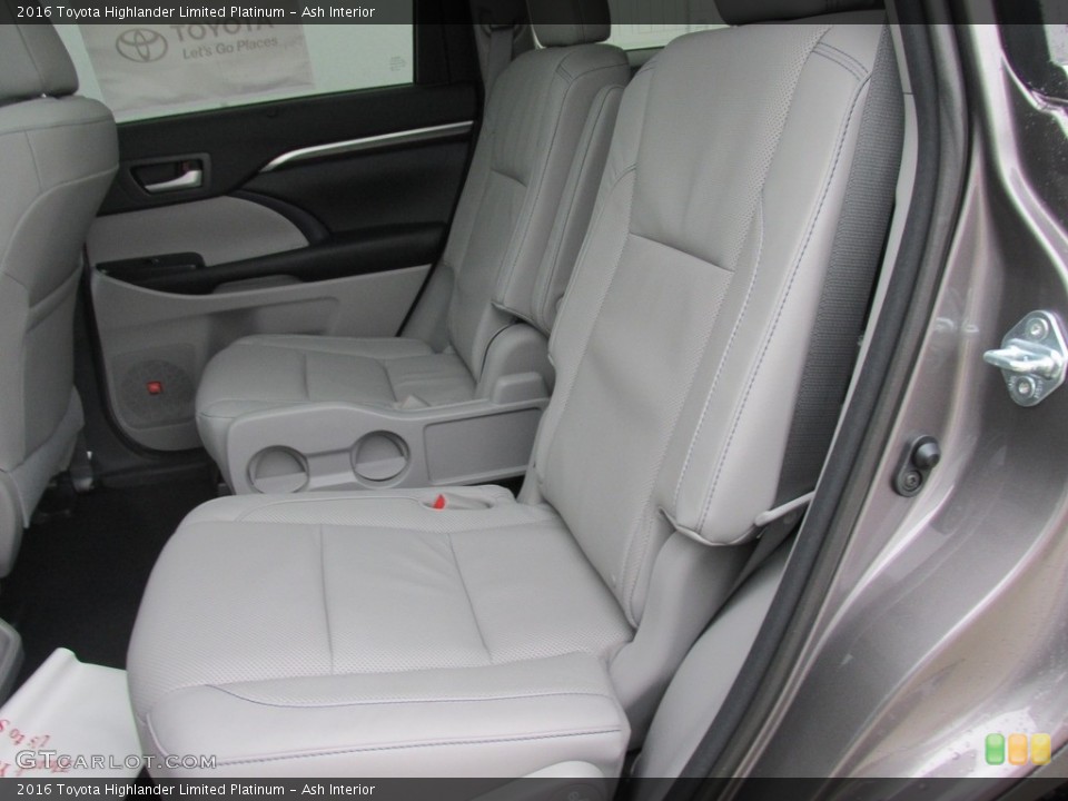 Ash Interior Rear Seat for the 2016 Toyota Highlander Limited Platinum #111448795