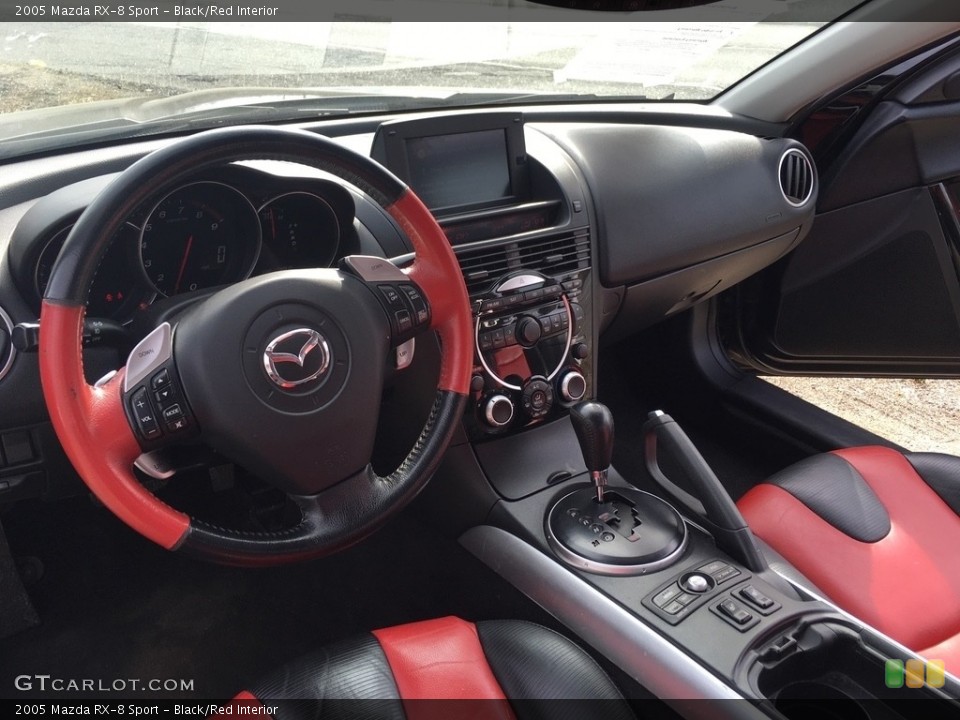 Black/Red 2005 Mazda RX-8 Interiors