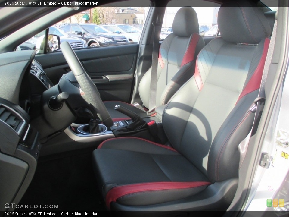 Carbon Black Interior Front Seat for the 2016 Subaru WRX STI Limited #111451378