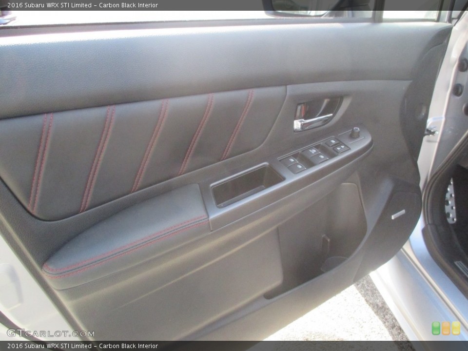 Carbon Black Interior Door Panel for the 2016 Subaru WRX STI Limited #111451582