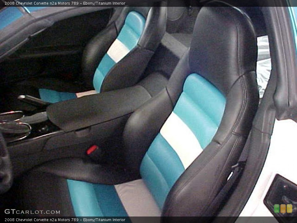 Ebony/Titanium Interior Photo for the 2008 Chevrolet Corvette n2a Motors 789 #11145623