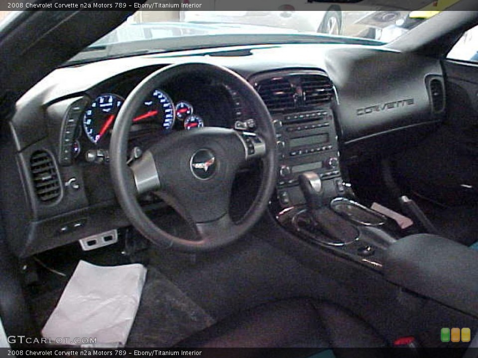 Ebony/Titanium Interior Steering Wheel for the 2008 Chevrolet Corvette n2a Motors 789 #11145628